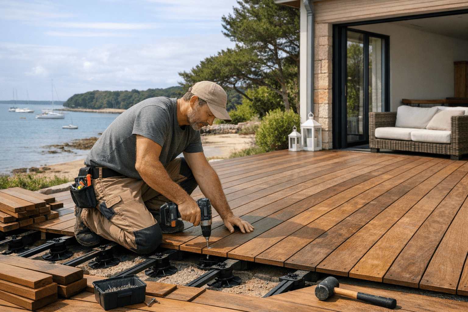 Lire la suite à propos de l’article Terrasse bois presqu&rsquo;ile de rhuys : conseils et installation