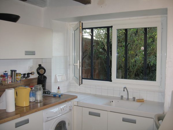 Barreaux de défense inoxydable noir