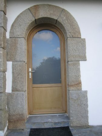 PORTE D'ENTRÉE Vitrée Cintrée Bois