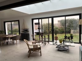 Extension Ossature bois Aménagement Intérieur Verrière puit de lumière