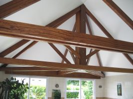 ossature bois charpente bois couverture piscine